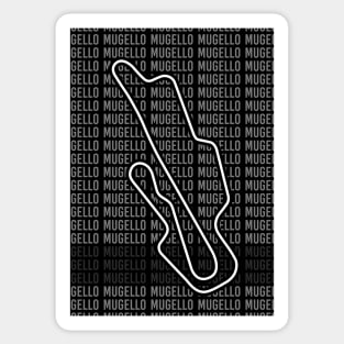 Mugello - F1 Circuit - Black and White Sticker